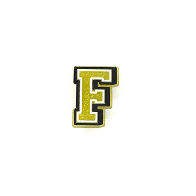 Gold Glitter Letters 1 Pin