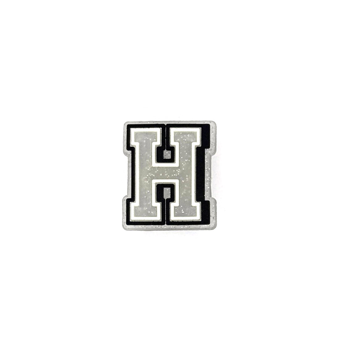 Silver Glitter Letters 1 Pin
