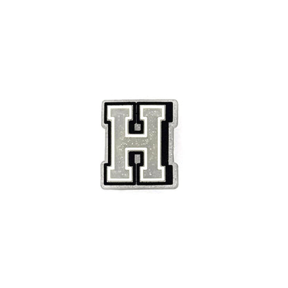 Silver Glitter Letters 1 Pin