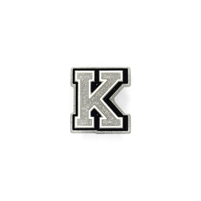 Silver Glitter Letters 2 Pin
