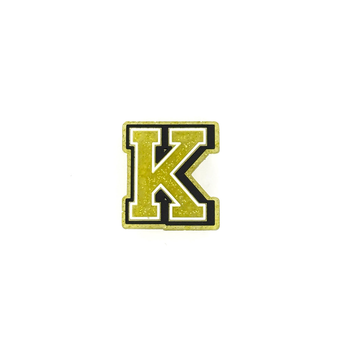 Gold Glitter Letters 2 Pin
