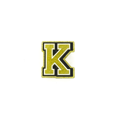 Gold Glitter Letters 2 Pin