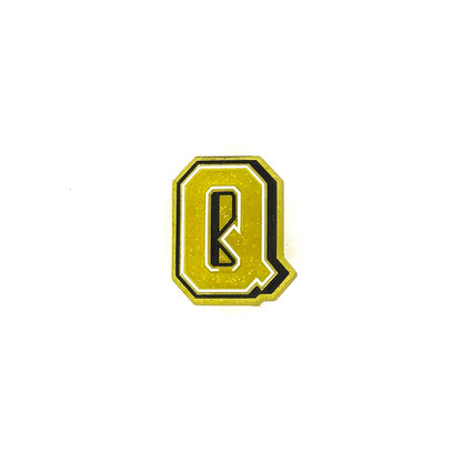 Gold Glitter Letters 2 Pin