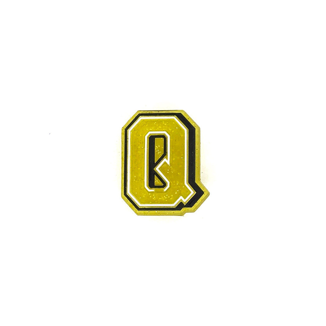 Gold Glitter Letters 2 Pin