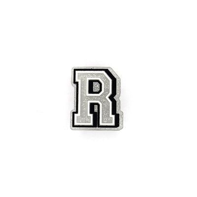 Silver Glitter Letters 2 Pin