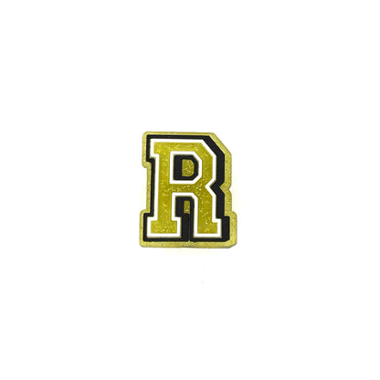 Gold Glitter Letters 2 Pin