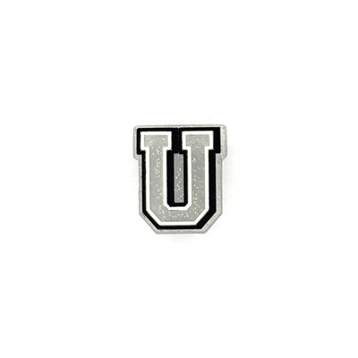 Silver Glitter Letters 3 Pin