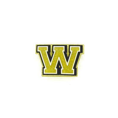 Gold Glitter Letters 3 Pin