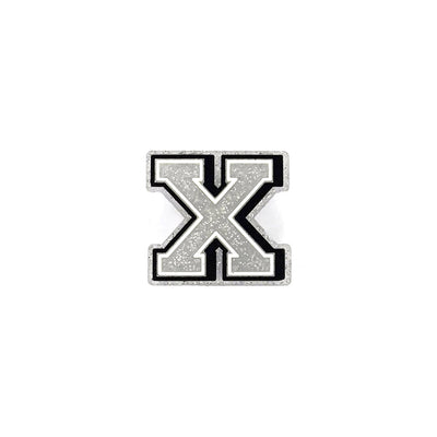 Silver Glitter Letters 3 Pin