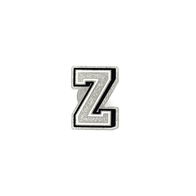 Silver Glitter Letters 3 Pin