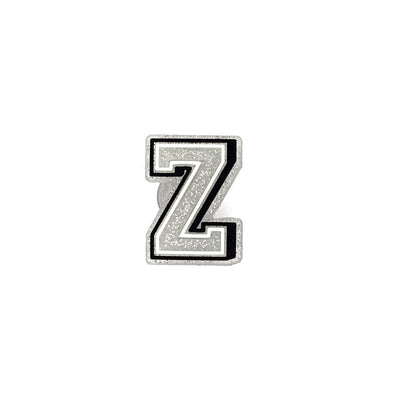Silver Glitter Letters 3 Pin