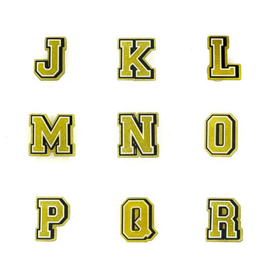 Gold Glitter Letters 2 Pin