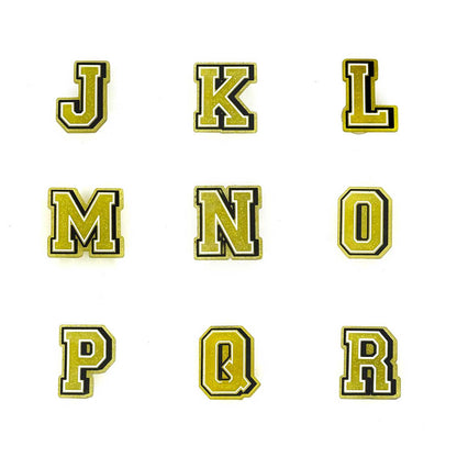 Gold Glitter Letters 2 Pin