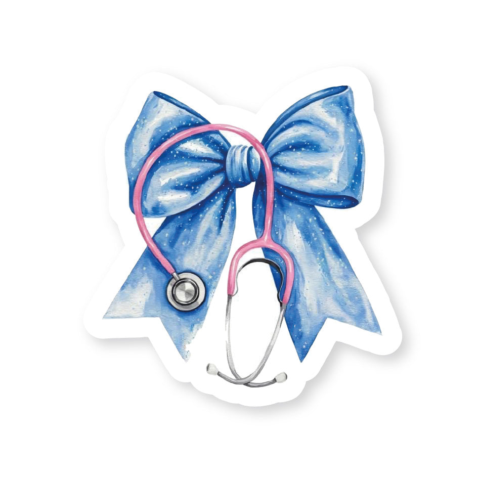 Blue Medical Bow