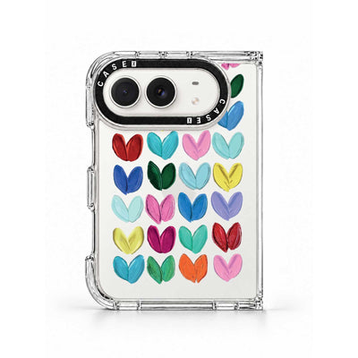 Painted Hearts Pattern - iPhone Duo - Standard