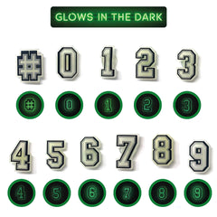 Glowing Numbers Pin