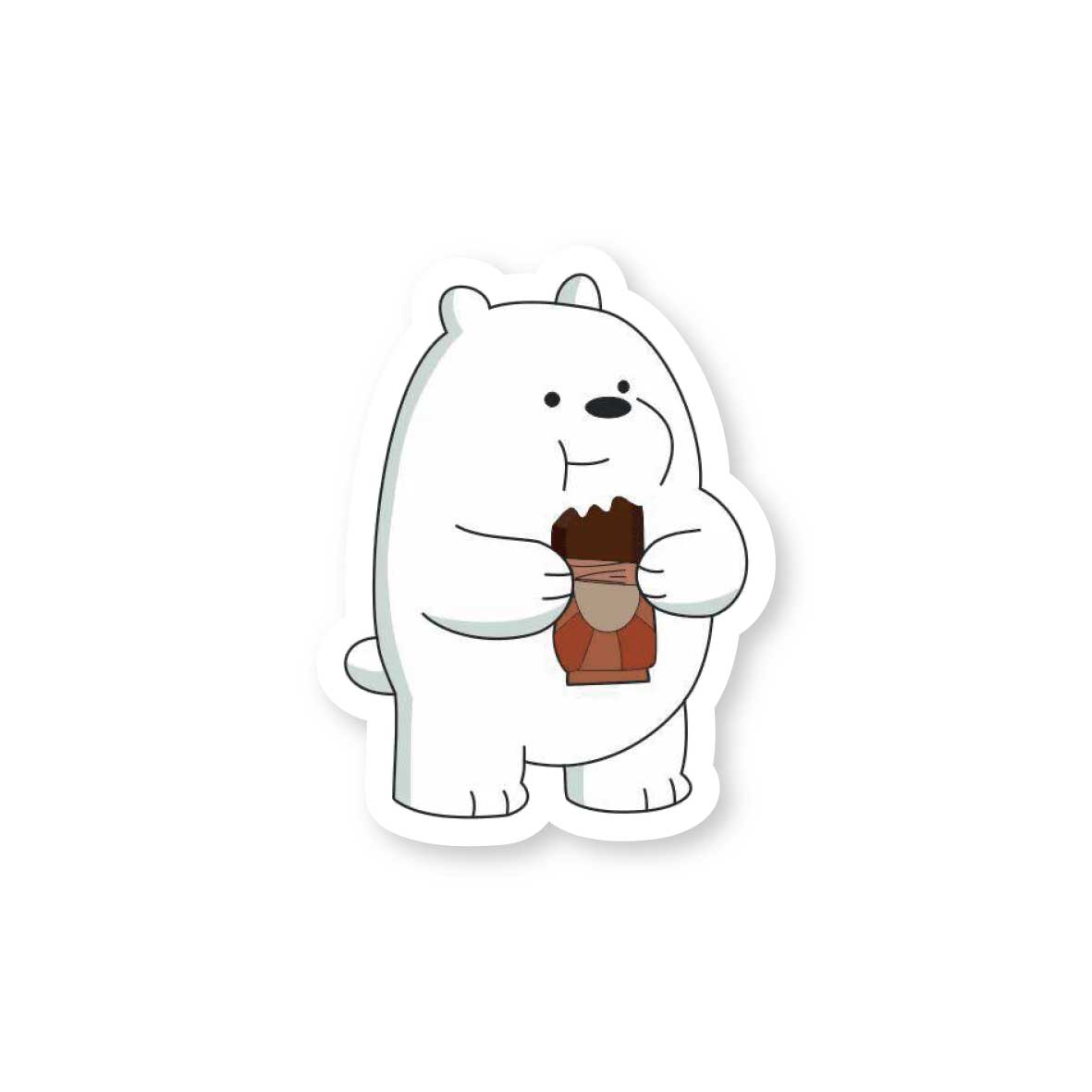 Ice Bear Eating Chocolate