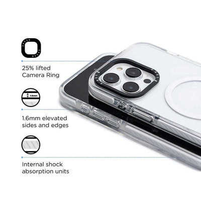 Raised camera and protective edges