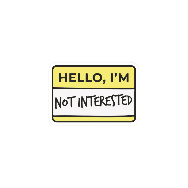 Not Interested Poster – Case X