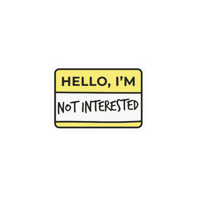 Not Interested Poster