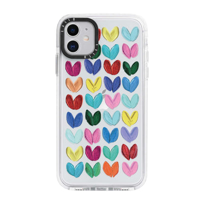 Painted Hearts Pattern