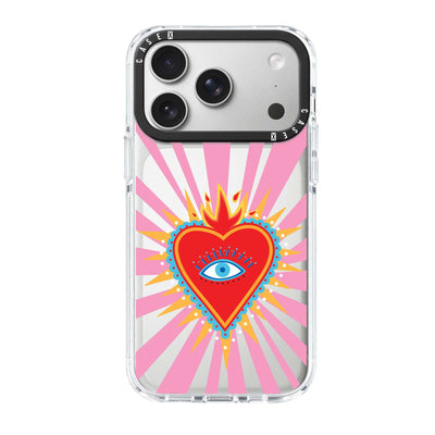 Pink Flaming Heart