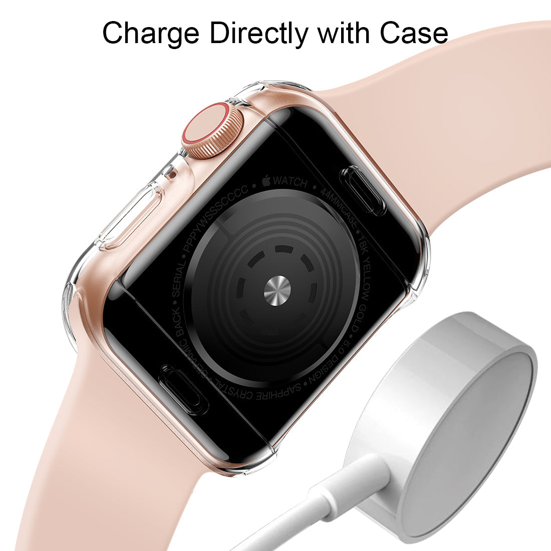 Rubber Case with Screen Cover for apple watch