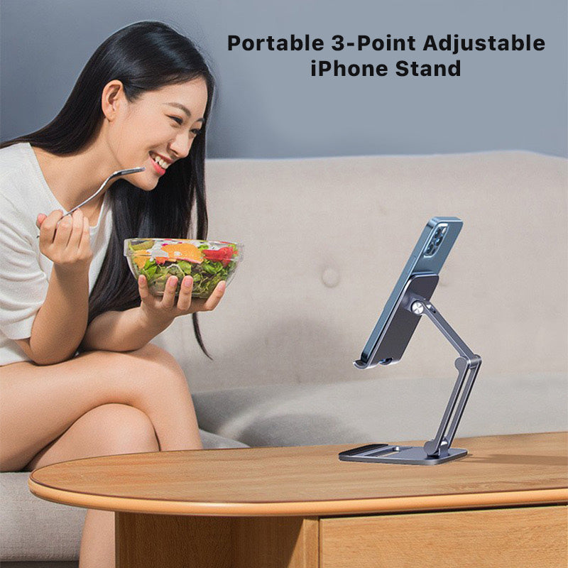 Portable 3-point Adjustable Stand For iPhone