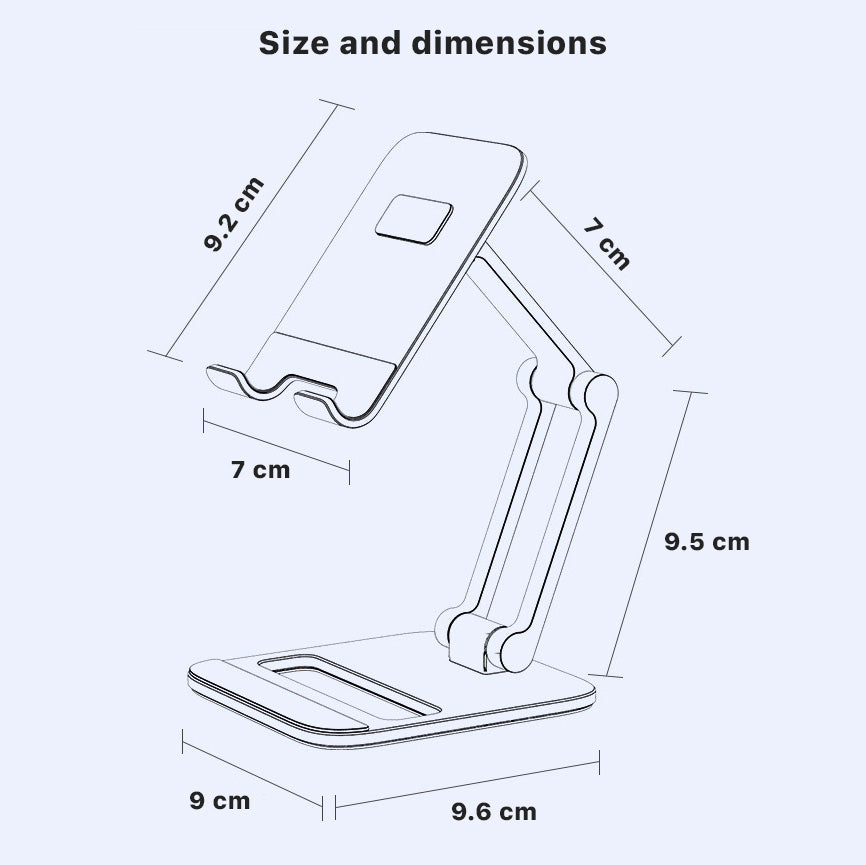 Portable 3-point Adjustable Stand For iPhone