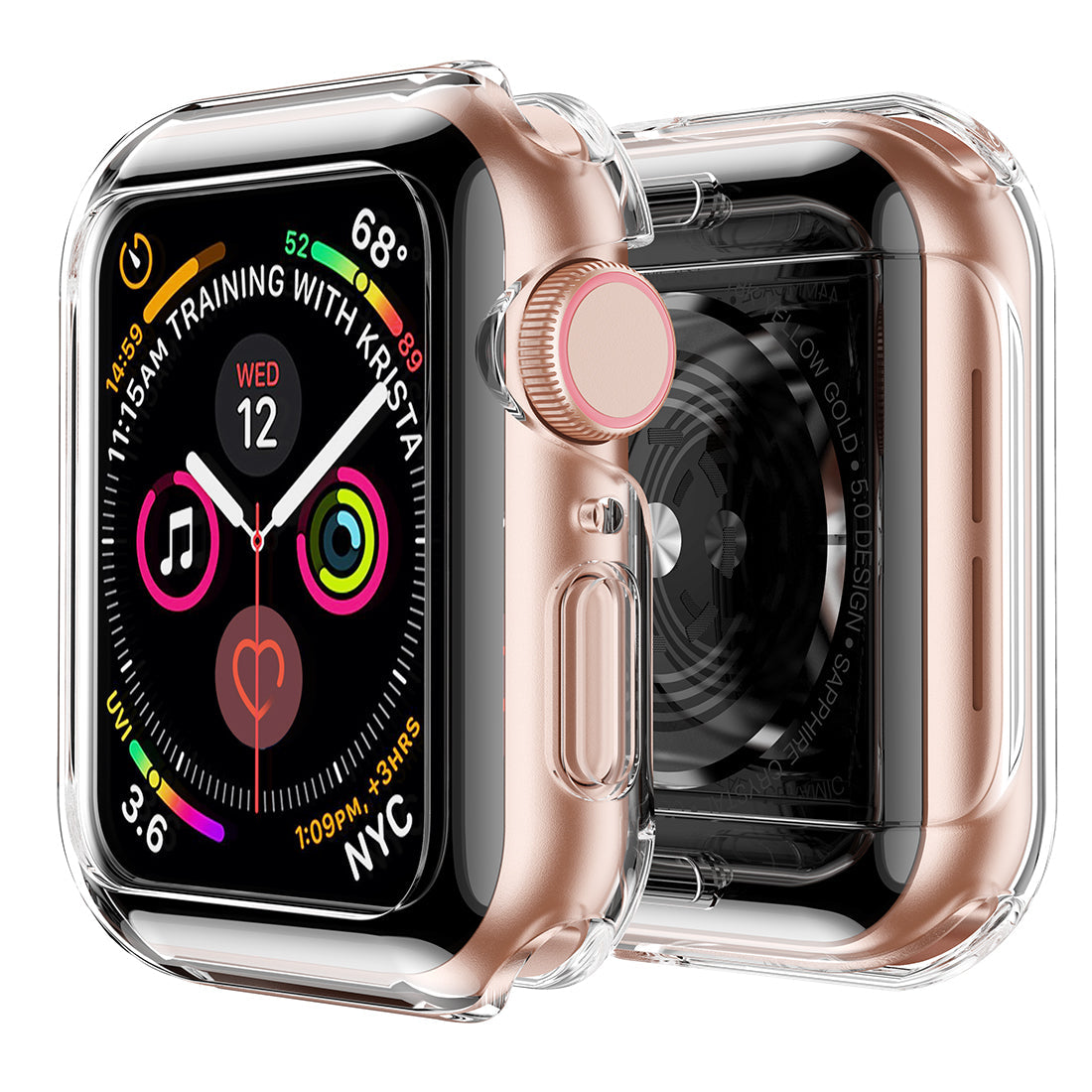 Rubber Case with Screen Cover for apple watch