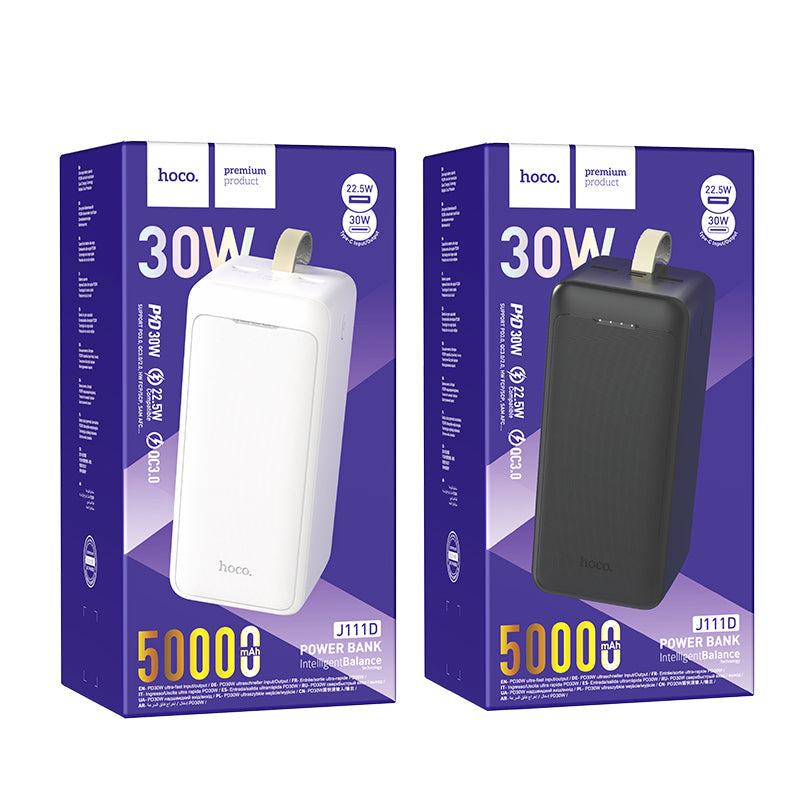 HOCO Smart charge 30WATT power bank(50000mAh)