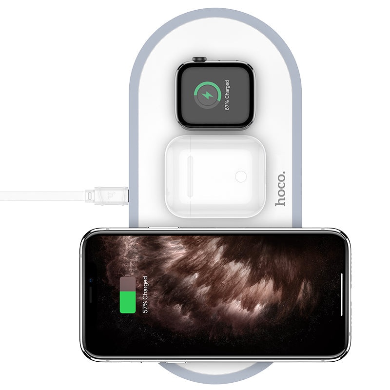 HOCO Desktop 3-in-1 wireless fast charger