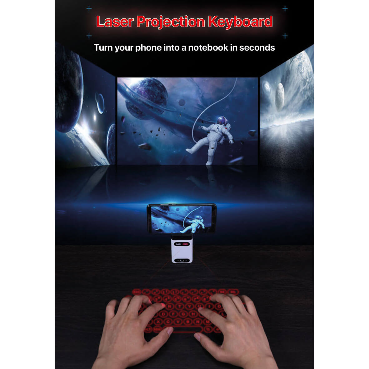 Laser Projection Keyboard