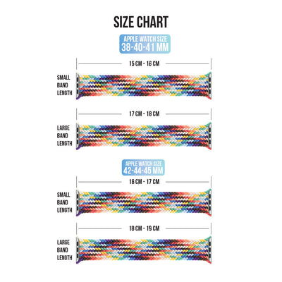 Color Waves Braided Loop Band