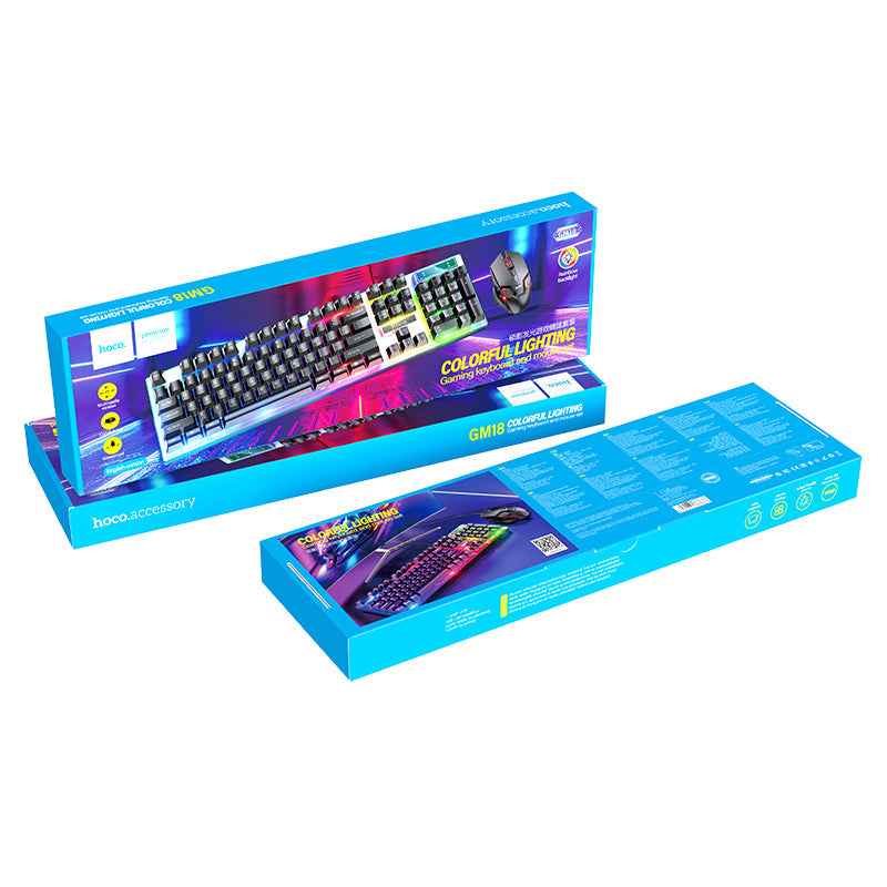 HOCO Luminous gaming keyboard and mouse set(English version)