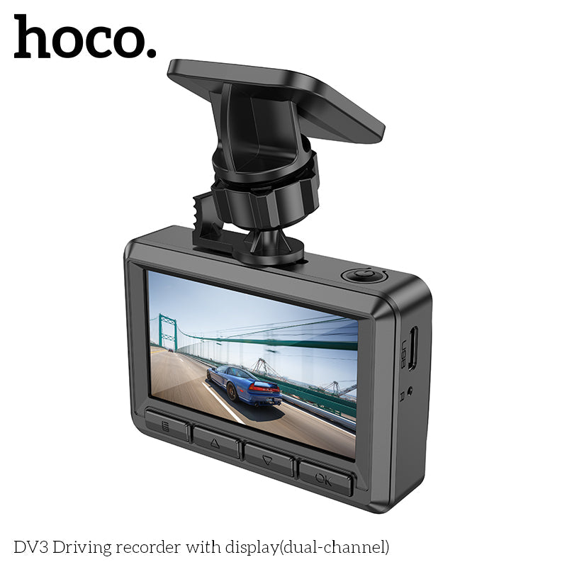 HOCO Driving recorder with display(dual-channel)