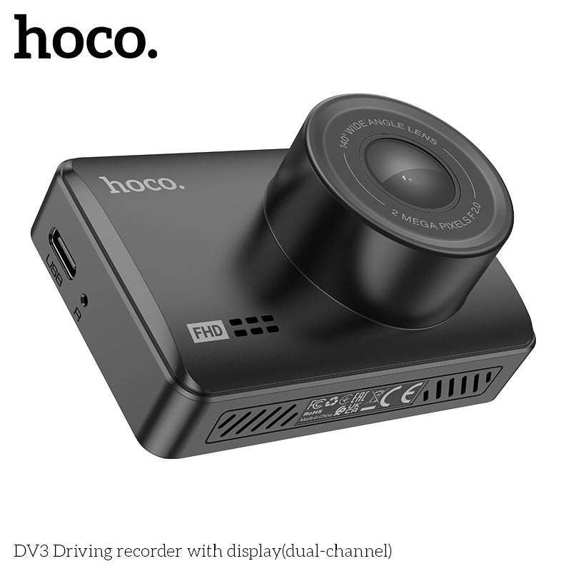 HOCO Driving recorder with display(dual-channel)