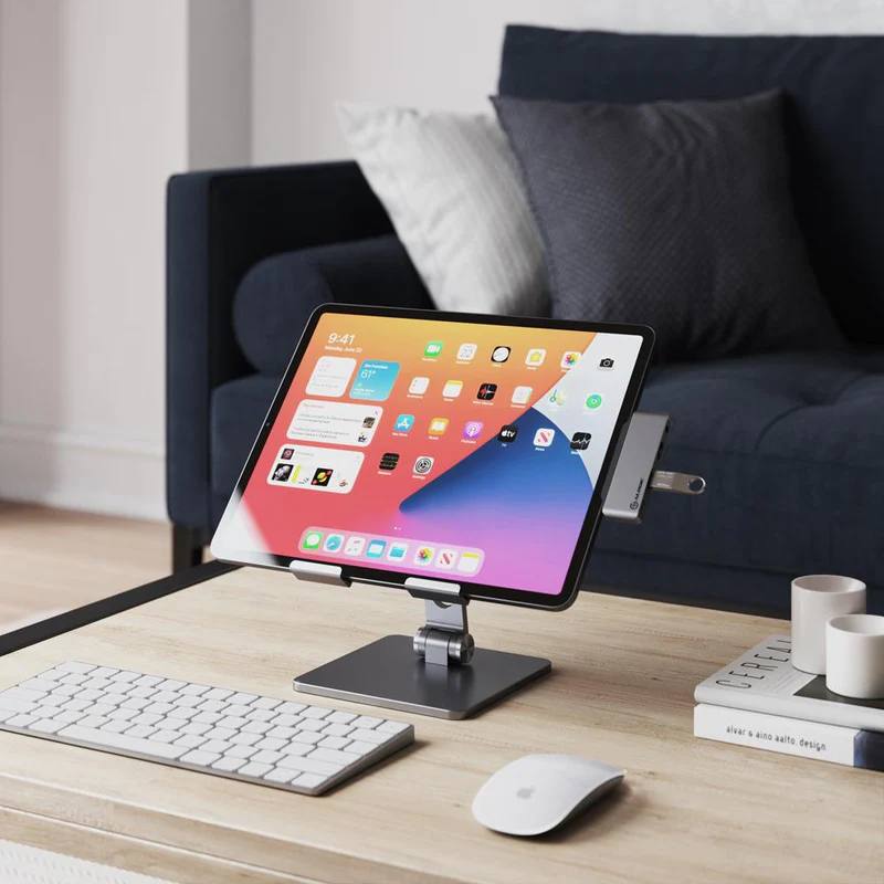 Adjustable Aluminum iPad Stand