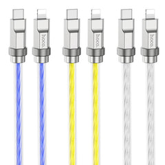 HOCO 20 WATT Solid silicone charging data cable lightning